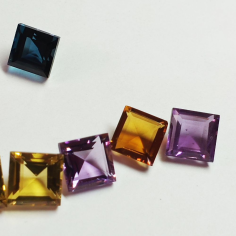 Wholesale Natural Princess Cut Amethyst and Citrine Gemstone Supplier