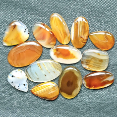 Montana Agate Natural Cabochon Loose Gemstone Lot Fantastic Cabochon Lot Montana