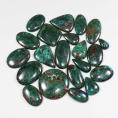 Wholesale Natural Stone Natural Chrysocolla Cabochons Lot Handmade