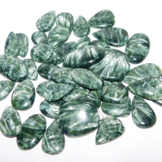 Wholesale Seraphinite Lots Wholesale Bulk Stone Natural Seraphinite Cabochons