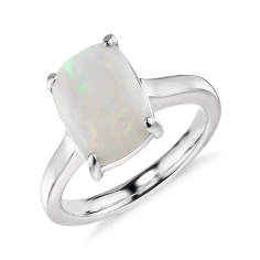 Beautiful natural Ethiopian opal cushion ring in 925 sterling  Manufacturer