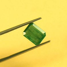 Natural rare sea green zambian emerald octagon shape 3.03 cts  Supplier