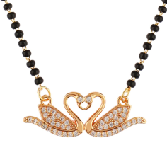 Wholesaler Gold Plated Cubic Zirconia Rhinestone Mangalsutra Love Mangalsutra