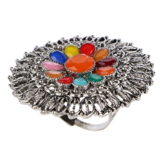 Boho Floral Multicolor Vintage Gypsy Indian Finger Rings Jewelry Manufacturer