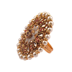 Indian Bollywood Traditional Antique Round Finger Rings Jewelry Manufacturer
