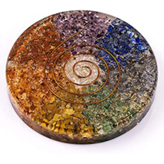 Natural Agate 7 Chakra Coasters Cup : Wholesale Orgone Coaster For Supplier