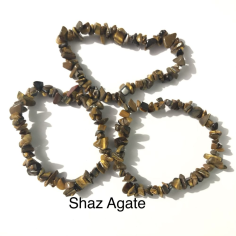 Beautiful Tiger Eye Chips Bracelet : Buy Online From Shaz Agate From Supplier