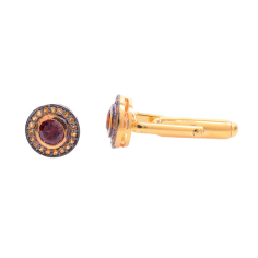 Wholesaler of garnet and citrine cuff links