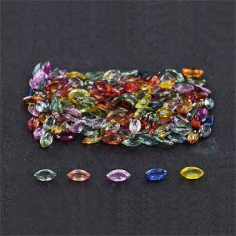 Wholesaler of aa quality natural multi sapphire gemstone