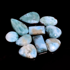 Cabochon gemstone natural larimar gemstone Manufacturer