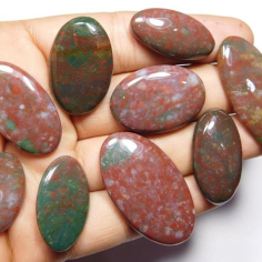 Cabochon gemstone natural bloodstone gemstones Manufacturer