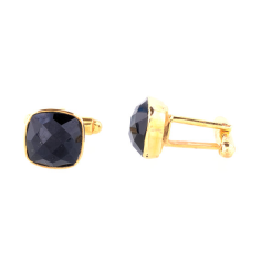 Wholesaler of  natural black onyx gemstone cuff links