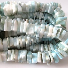 Wholesaler of 5 strands necklace natural larimar beads