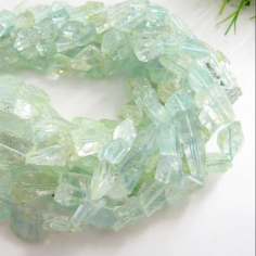 Aquamarine Faceted Tumble, Nugget, Loose Stone Manufacturer India