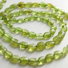 Green peridot 16 inch natural tumble nuggets handmade bead  Manufacturer