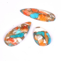 Top Quality Natural Copper Oyster Turquoise Free Loose Gemstone Maker Exporter