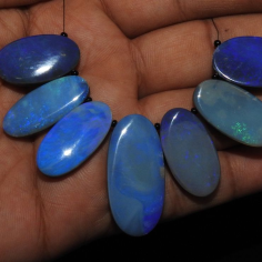 Flashy Fire Cabochon Natural Australian Opal Doublet Smooth Fancy of Supplier