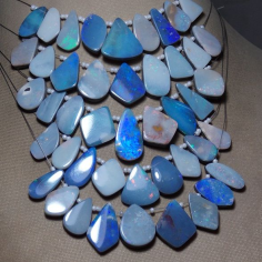 Australian Opal Doublet Smooth Fancy Shape Cabochons Briolette of Supplier