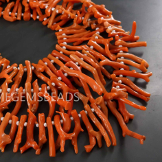 Orange Coral Natural Rough Stick,Branches,Loose Raw of Supplier