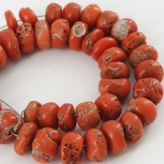 Red Italian Coral  Handmade Necklace Maker