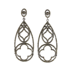 Latest New Design Natural Pave Diamond Dangle Earrings Supplier