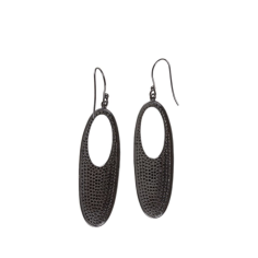 Natural Pave Diamond Dangle Hook Earrings 925 Sterling Silver Handmade Supplier