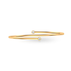 Spring Diamond Cuff Bracelet, Gold Cuff Open Adjustable Bracelet for Women