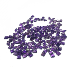 amethyst gemstone, high quality square shape natural amethyst faceted, supplier