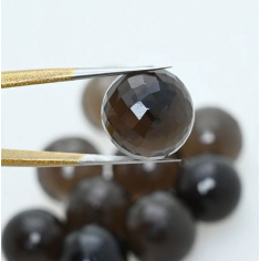 Natural Smoky Quartz Faceted Handmade Sphere Round Supplier