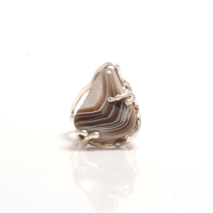 Wholesale Price Beautiful Indian Design Sterling Silver 925 Trillion Shape Rings