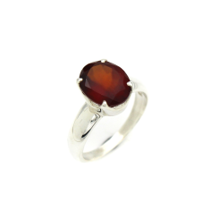Wholesale Stylish Hessonite Garnet Gemstone Silver Rings exporter