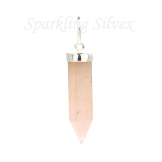 Love Healing Pendant Rose Quartz Pencil Point Pendant Manufacturer