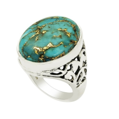 Wholesale Natural American Turquoise Silver Rings Jewelry