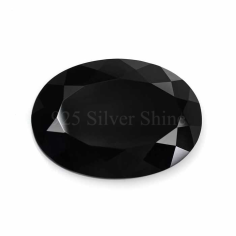 Wholesale Top Quality Black Onyx Faceted Loose Faceted Oval Shape Gemstone