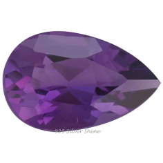 Wholesale African Amethyst Faceted Pear Loose Gemstone