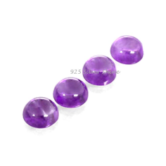 Loose 3 Mm to 10 Mm African Amethyst Cabochon Gemstone Natural Round Supplier