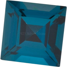 Loose Faceted Square Shape Gemstone Wholesale London Topaz Supplier