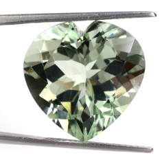 Green Amethyst Faceted Loose Faceted Heart Shape Gemstone Manufacturer