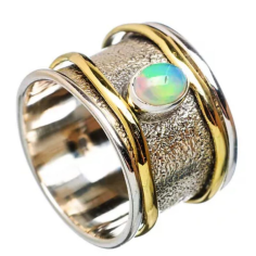 Tow Tone Spinner Rings, Handmade Spin Rings, 925 Sterling Supplier