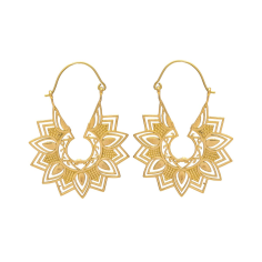 Wholesale Brass Jewellery Meta Earring Gold Tone Brass Earrings