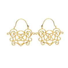 Wholesale  Gold Beautiful Hoop Simple Earrings