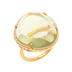 Green Amethyst Gemstone Ring Jewelry Rings Supplier