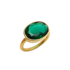 Emerald Hydro Gold Ring Engagement Designer Ring Supplier