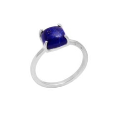 Beautiful Square Blue Lapis Lazuli Gemstone Sterling Silver Jewelry Supplier
