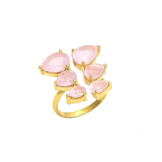 Rose Chalcedony Beautiful ring gemstone Cute Rings Supplier
