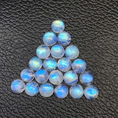 10mm Natural Rainbow Moonstone Round Cabochons Loose Semi Precious Supplier