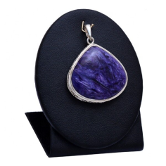 Purple Russian Charoite Gemstone Pendant Handmade Designer 925 Silver  Exporter