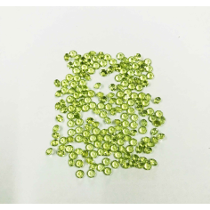 2mm Natural AAA Peridot Faceted Round Cut Loose Gemstones Supplier