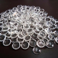 12mm Natural Crystal Quartz Round Cabochons Loose Gemstones Exporters