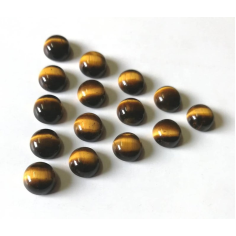 4mm Natural Tiger Eye Round Cabochon Loose Gemstones Exporters